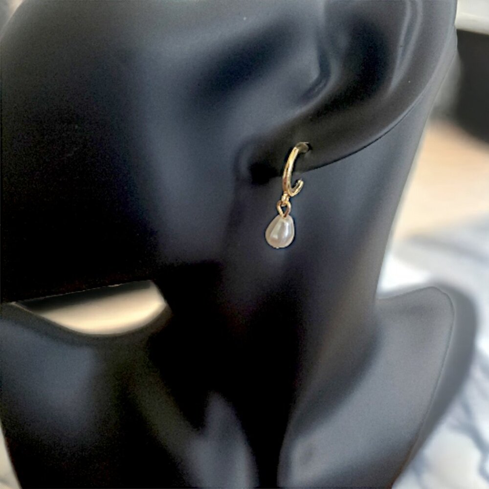 HALOGEN Hoop Pendant Earrings - Picture 2 of 3